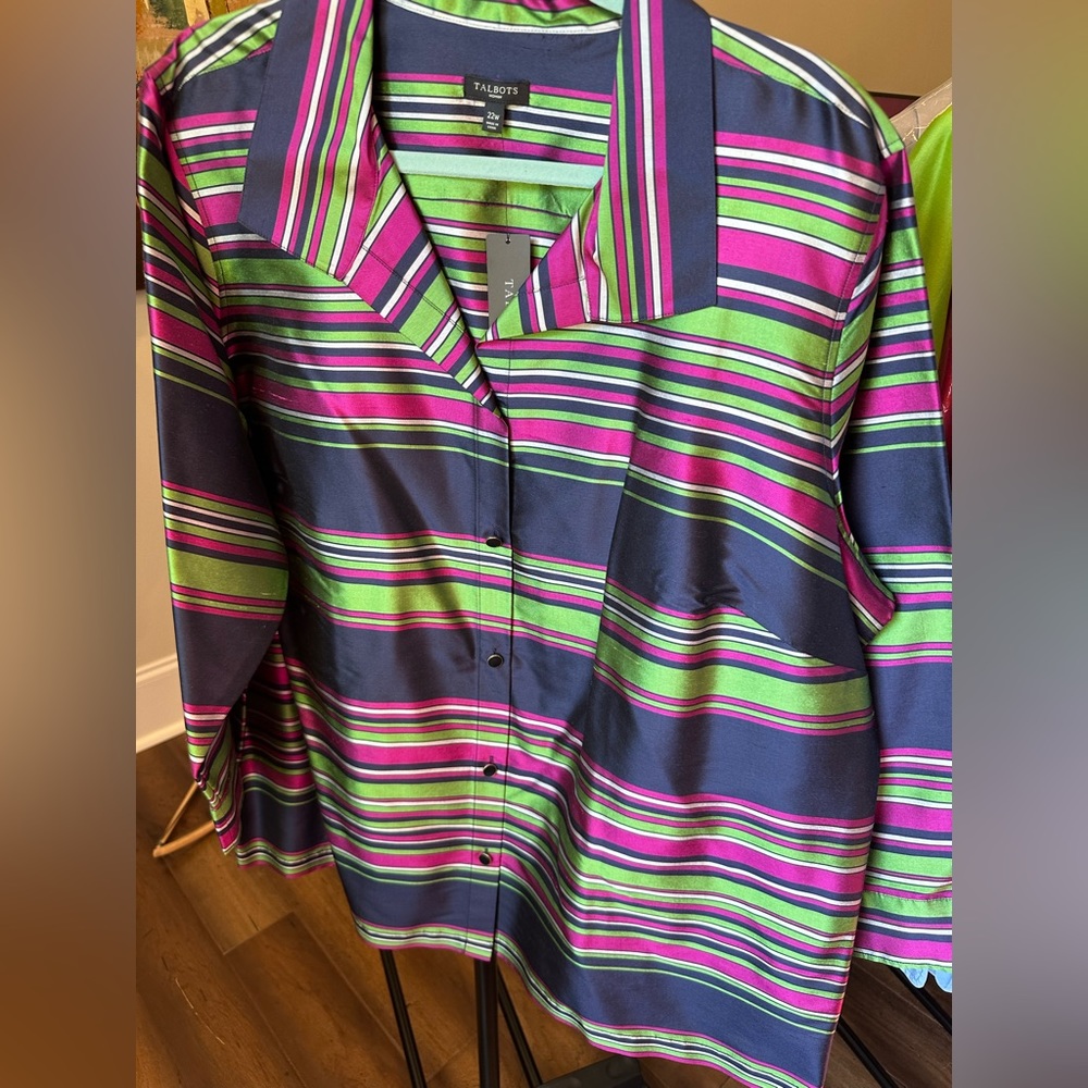 Talbots jacket/blouse multicolor size 22W.